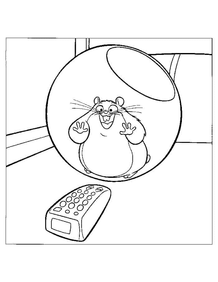 Hamster Ball Coloring Pages