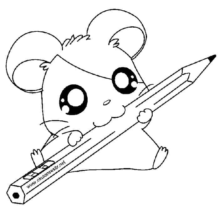 Hamster School Coloring Pages
