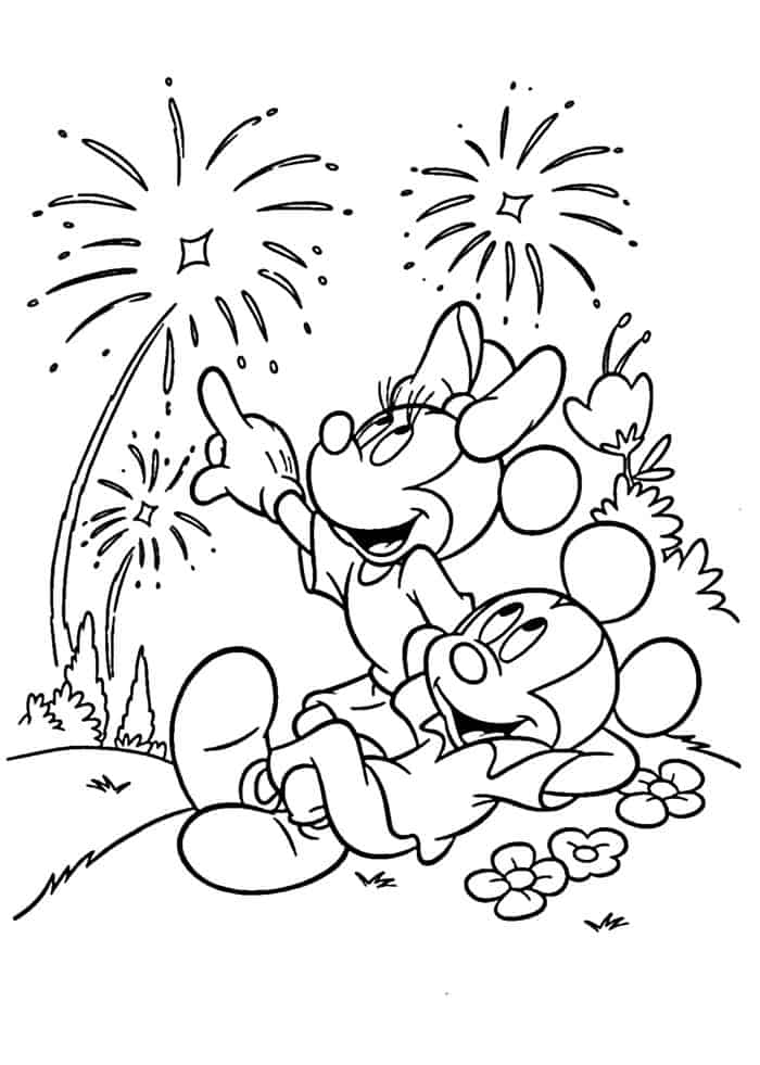 Happy 4th Of July Coloring Pages Disney Baby