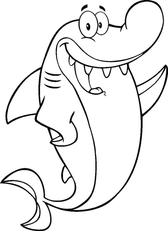 Hungry Shark World Coloring Pages