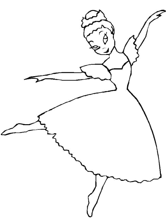 Image Small Black And White Ballerina Coloring Pages