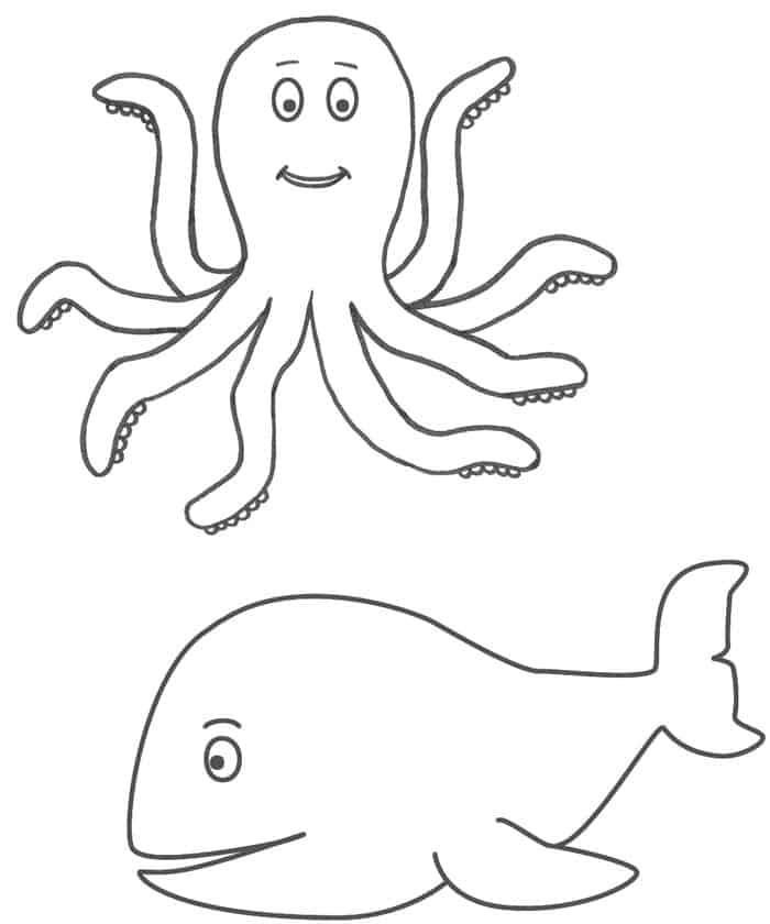 Images Of Octopus Coloring Pages Finished