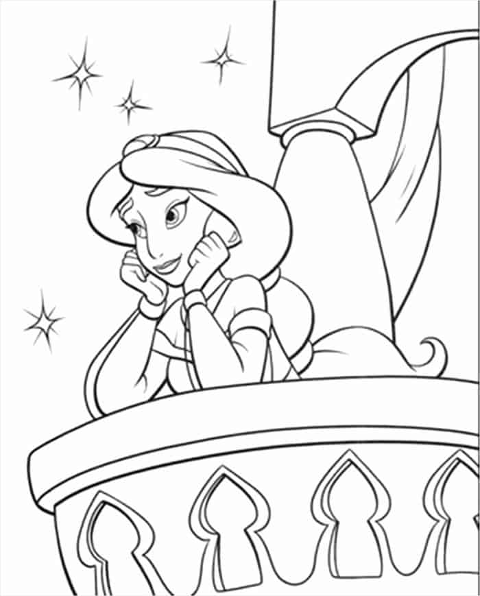 Jasmine Coloring Pages