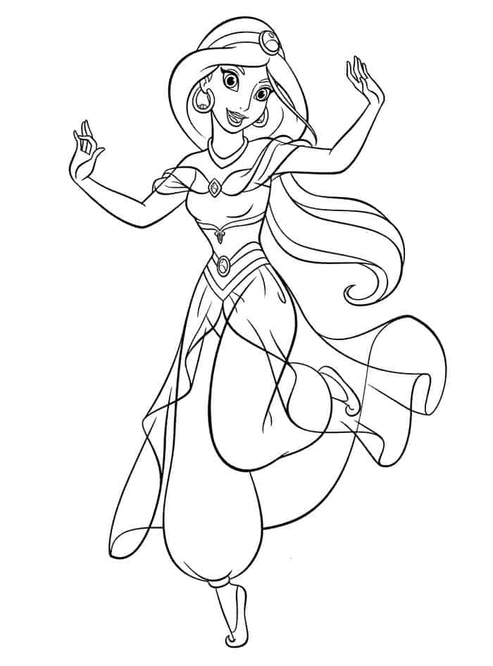 Jasmine Prince Coloring Pages