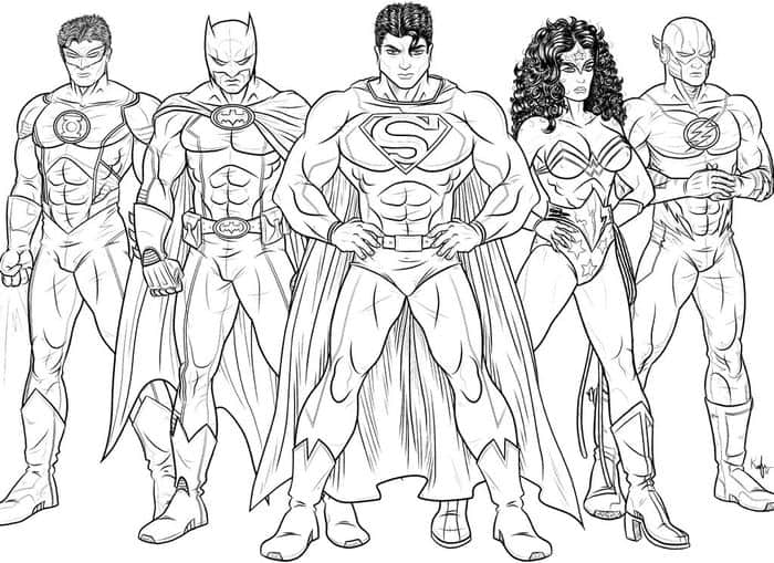 Justice League The Flash Coloring Pages