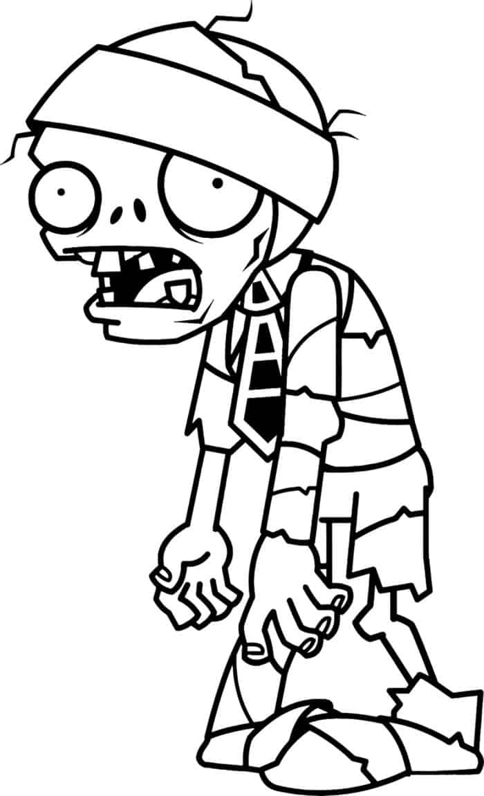 Kids Zombie Skeleton Coloring Pages