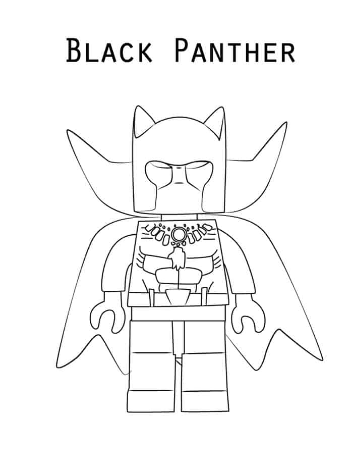 Lego Black Panther Coloring Pages