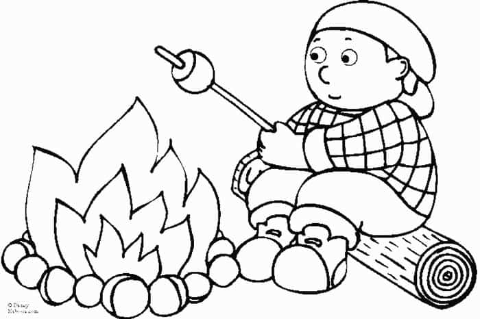 Marmellow Camping Coloring Pages