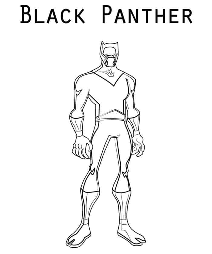Marval Black Panther Coloring Pages