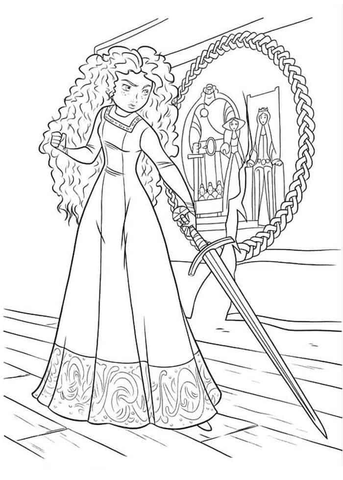 Merida Brave Coloring Pages
