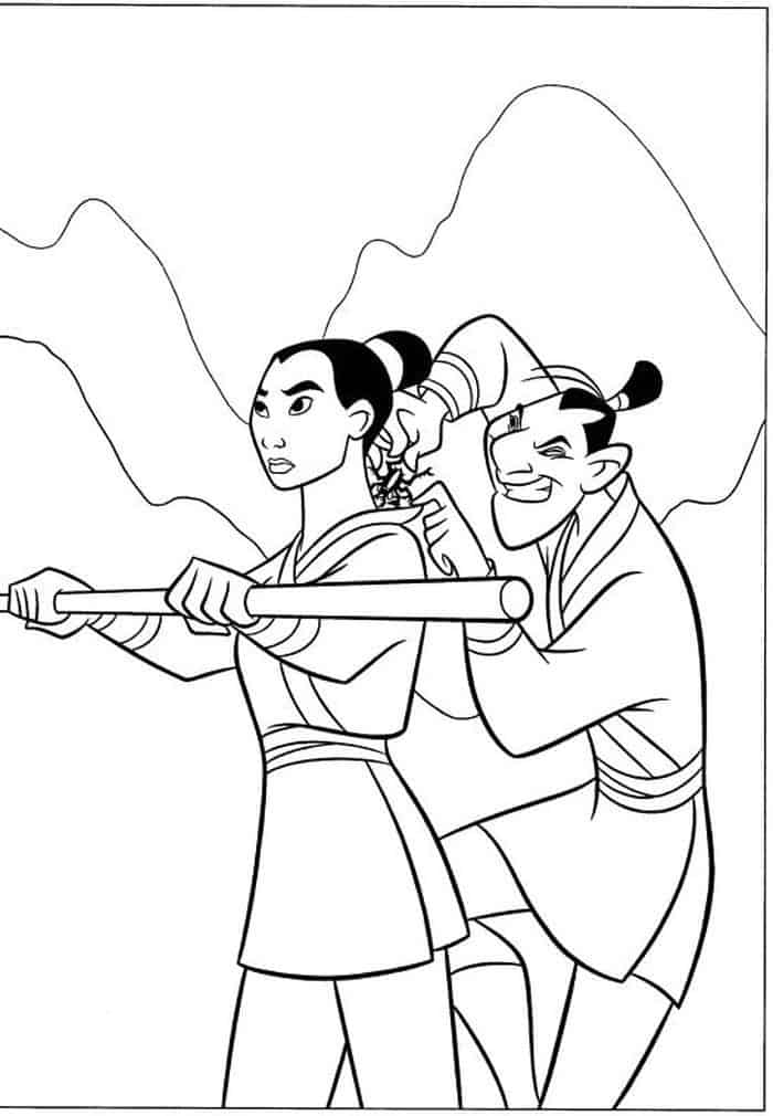 Mulan Chifu Coloring Pages
