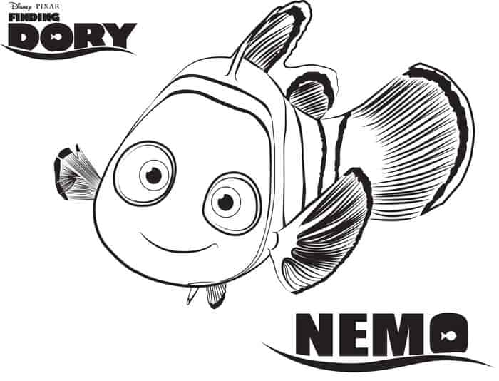 Nemo Finding Dory Coloring Pages