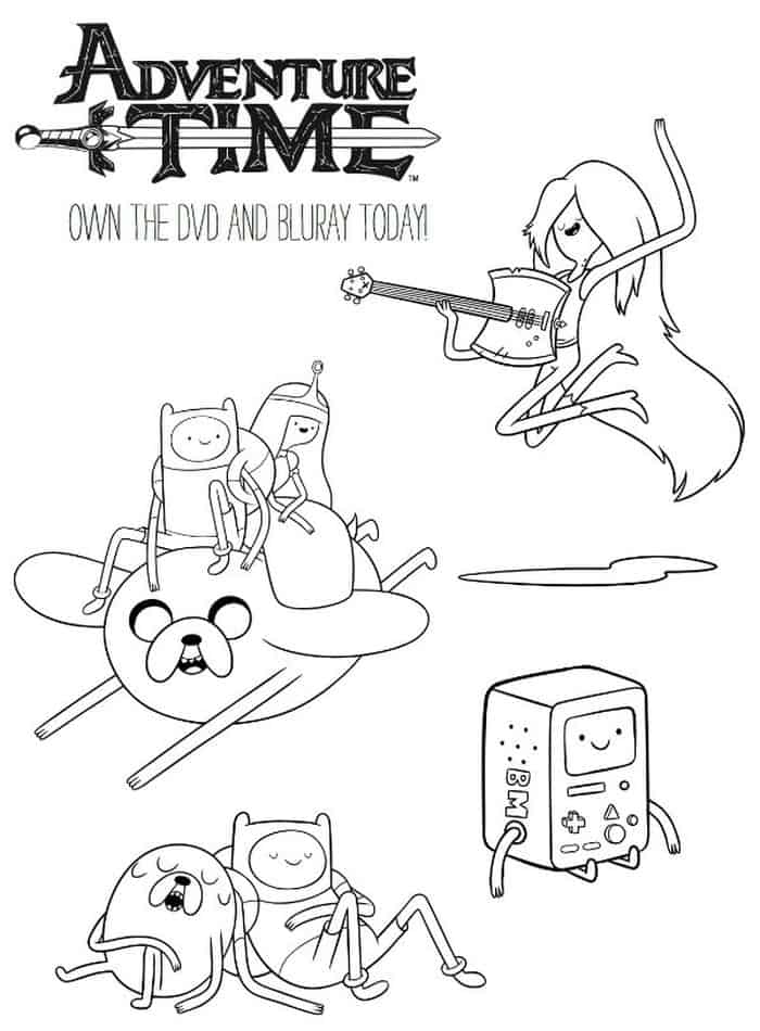 New Adventure Time Coloring Pages All Characters