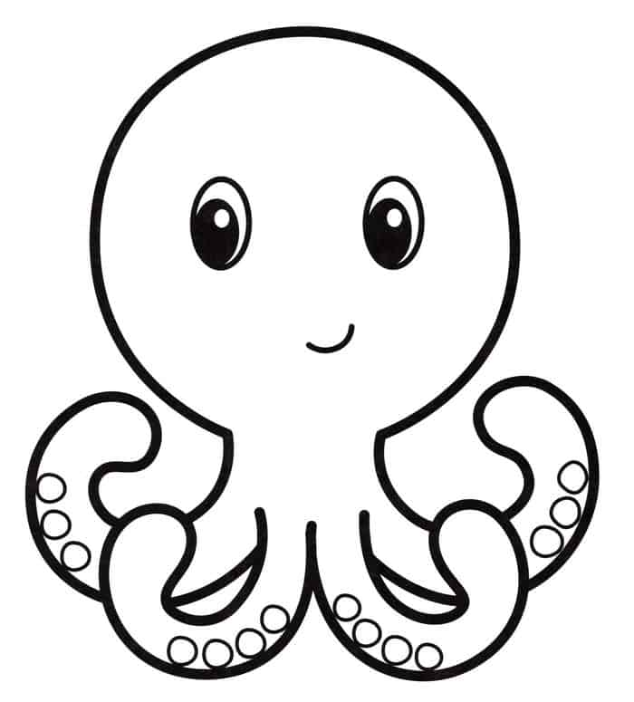 Octopus Printables Coloring Pages