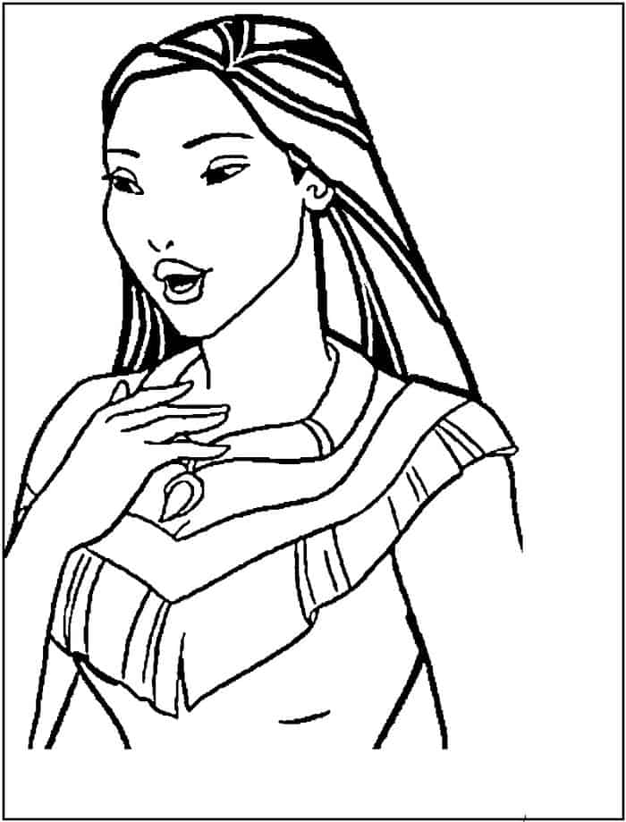 Pocahontas Coloring Pages For Kids