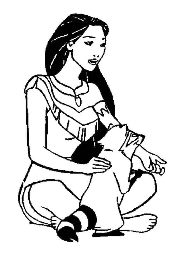 Pocahontas Colors Of The Wind Coloring Pages