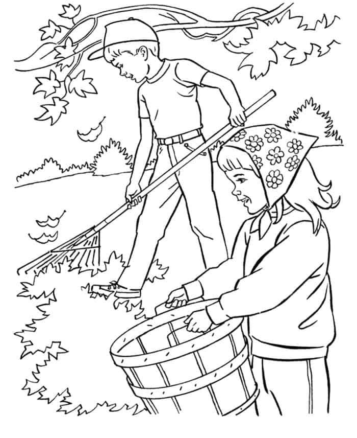 Precious Moments Autumn Coloring Pages