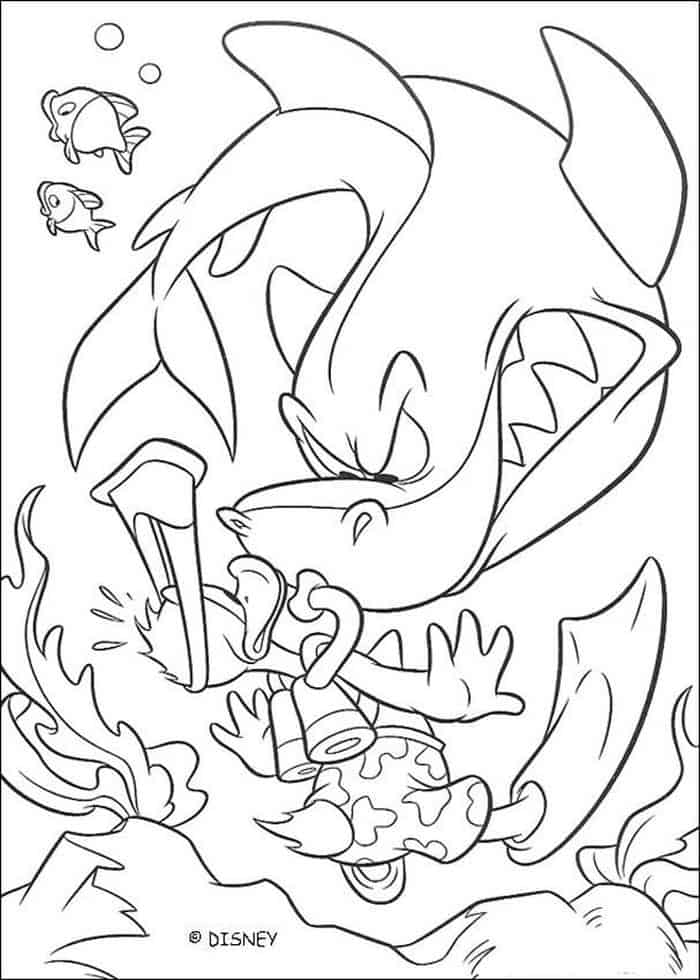 Prehistoric Shark Coloring Pages