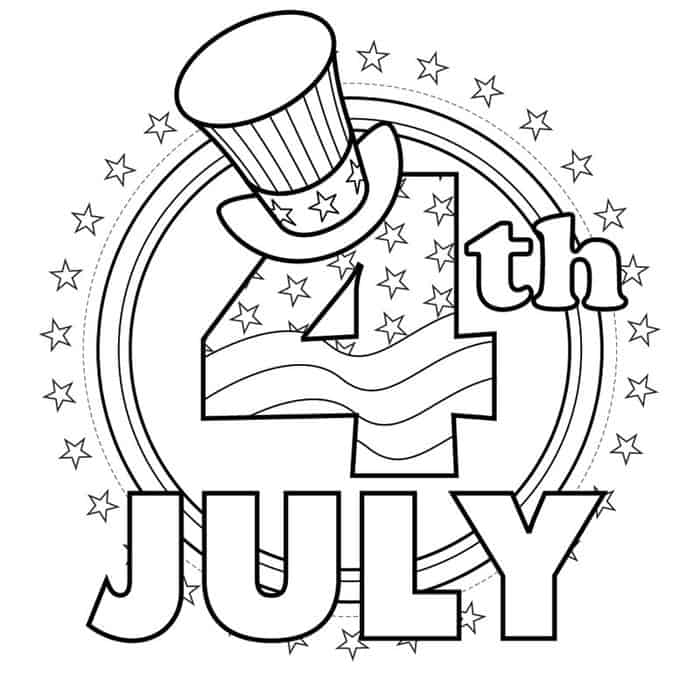 Preschool 4th Of July Coloring Pages