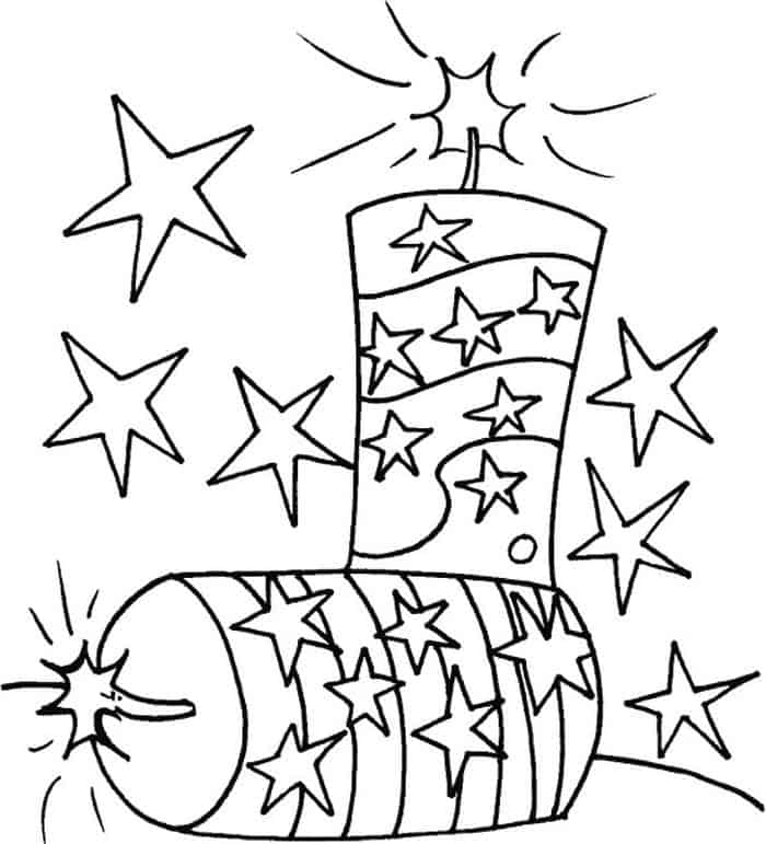Preschool Happy 4th Of July Coloring Pages
