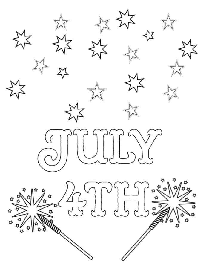Printable Coloring Pages For The 4th Of July