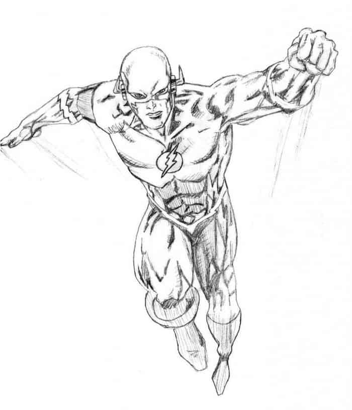 Printable Coloring Pages Of The Flash