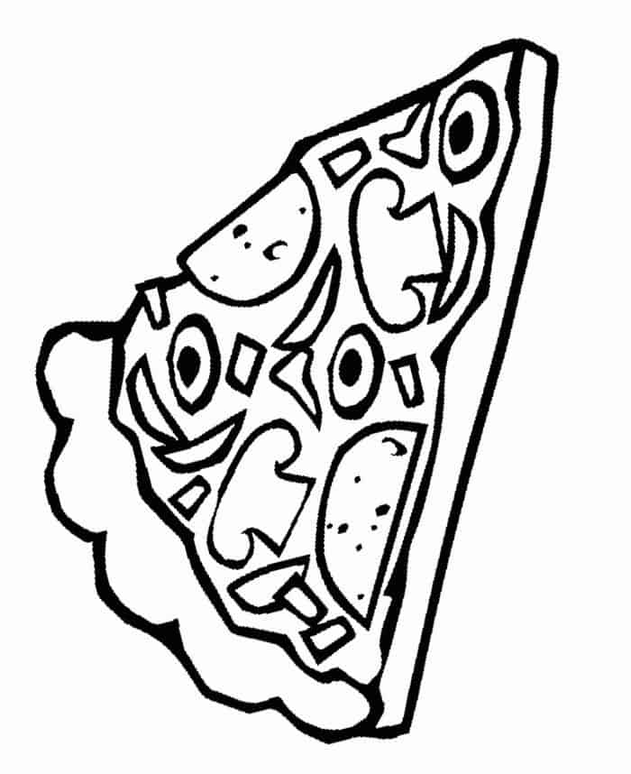 Pusheen Coloring Pages Pizza