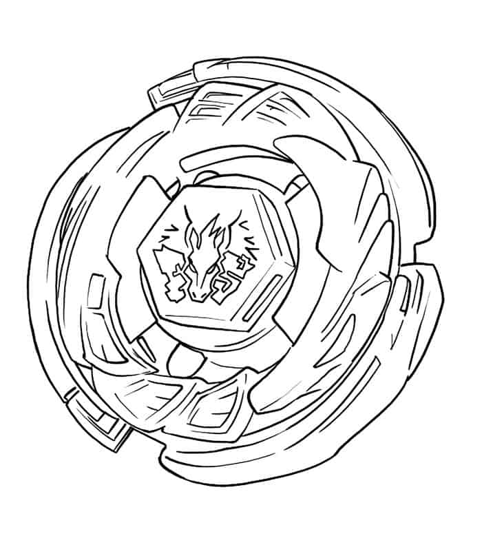 Realistic Beyblade Coloring Pages For Kids