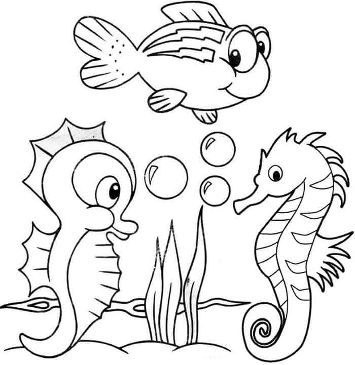 Sea Animals Coloring Pages Pdf