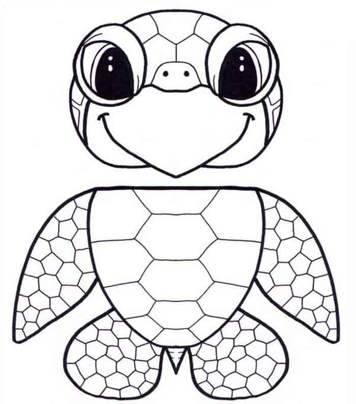 Sea Turtle Coloring Pages For Preschoolers