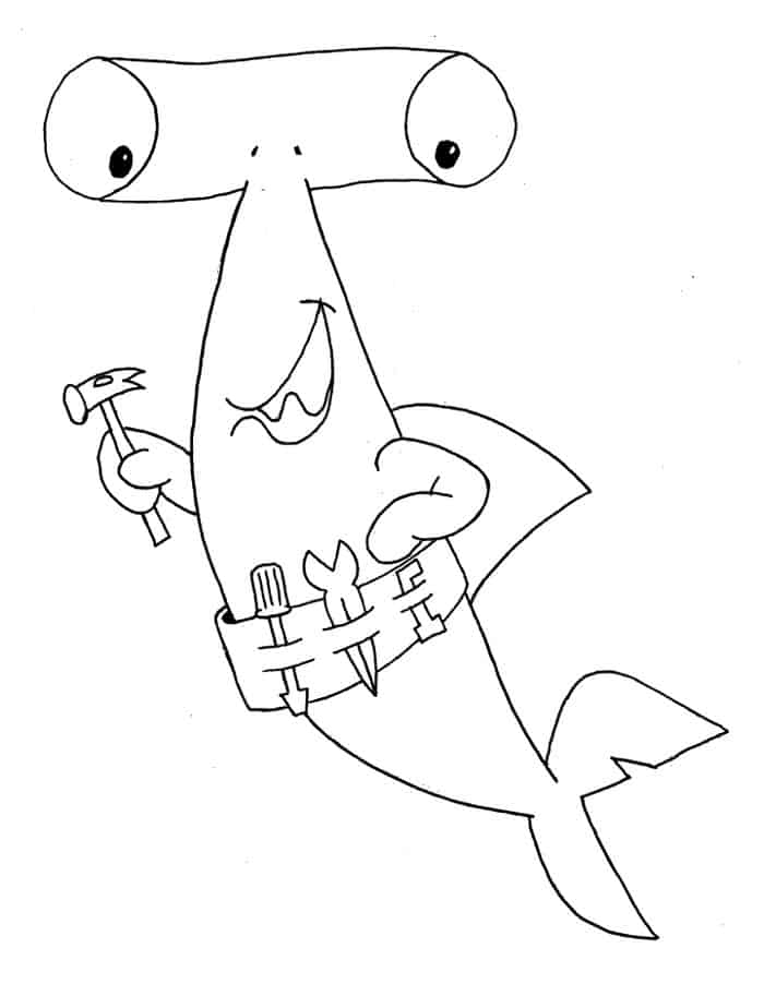 Shark Printables Coloring Pages