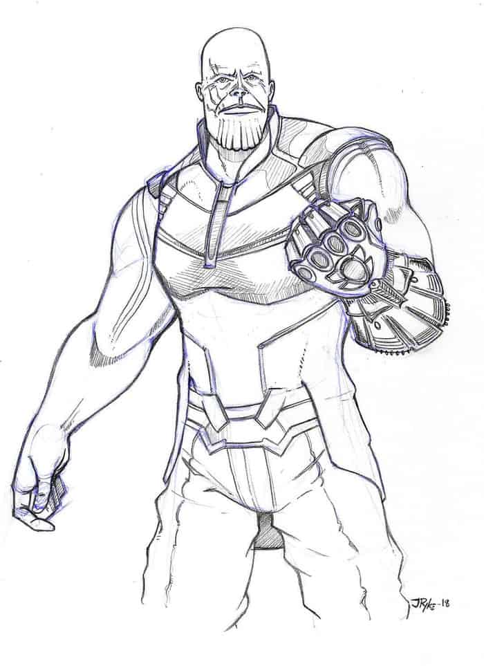 Show Me Coloring Pages Of Thanos