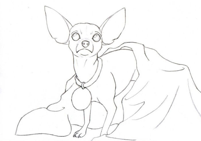 Small Printable Chihuahua Coloring Pages