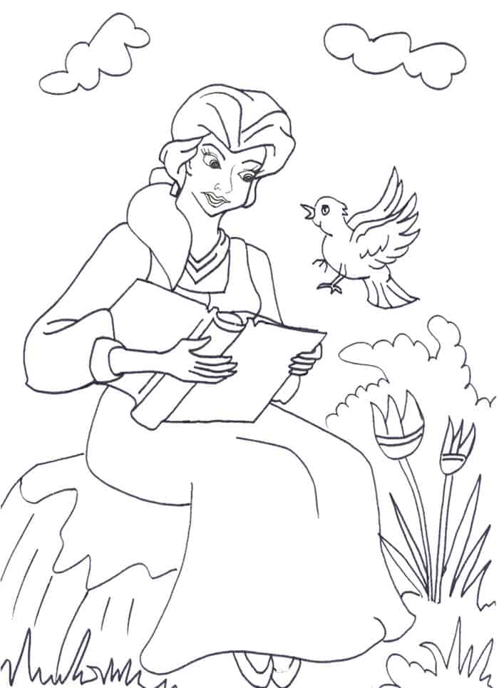 Southern Belle Coloring Pages