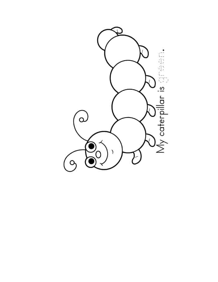Spanish Coloring Pages Hungry Caterpillar