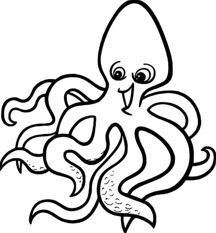 Stress Relief Coloring Pages Octopus