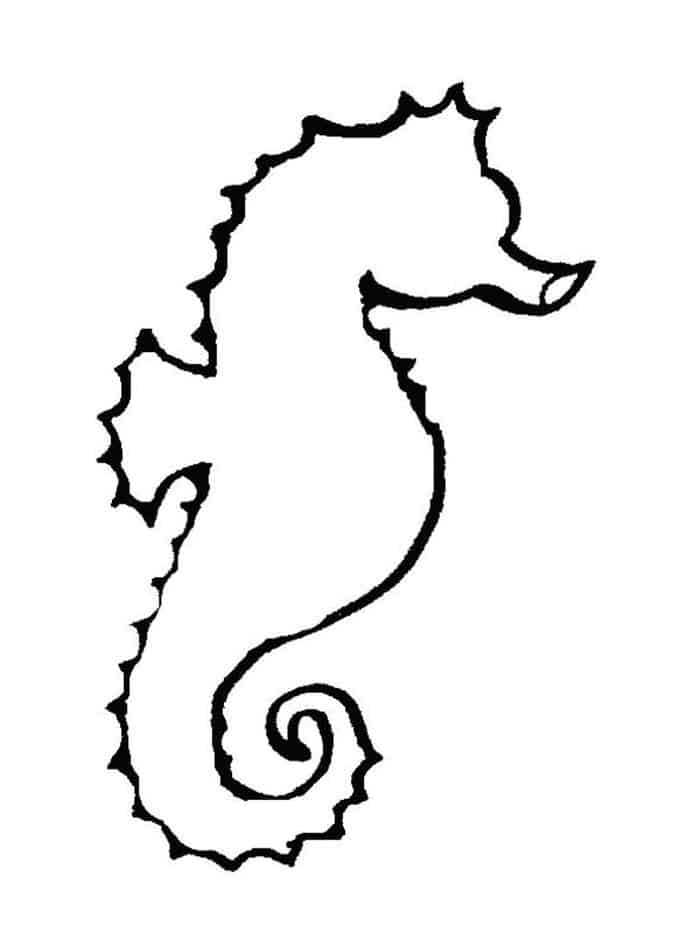 Sven The Seahorse Coloring Pages