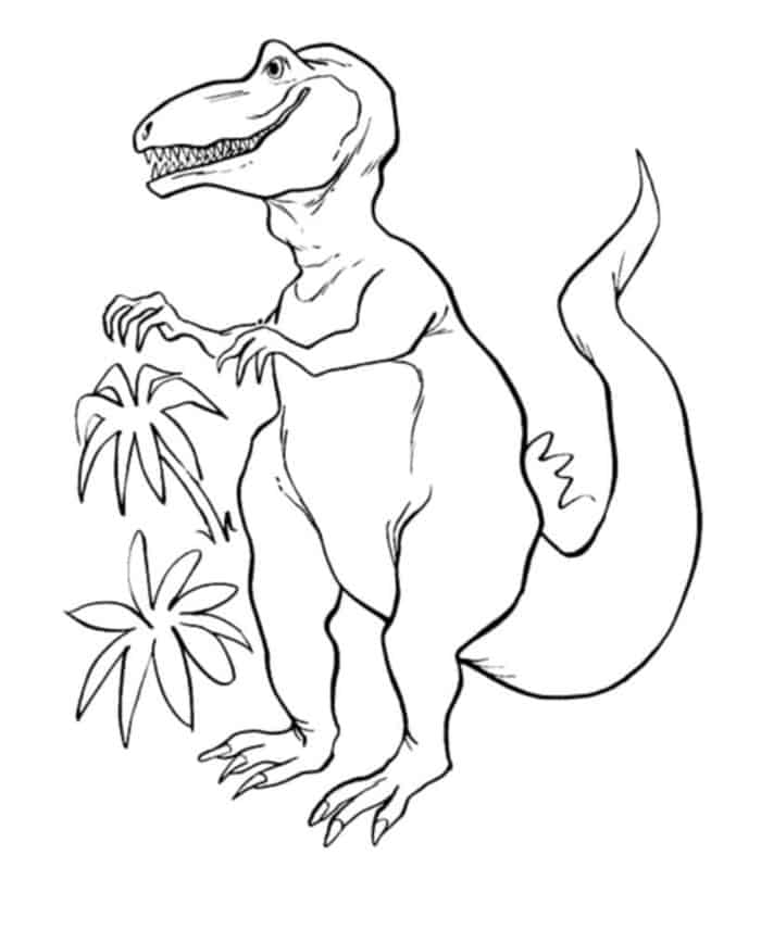 T Rex Coloring Pages For Kids