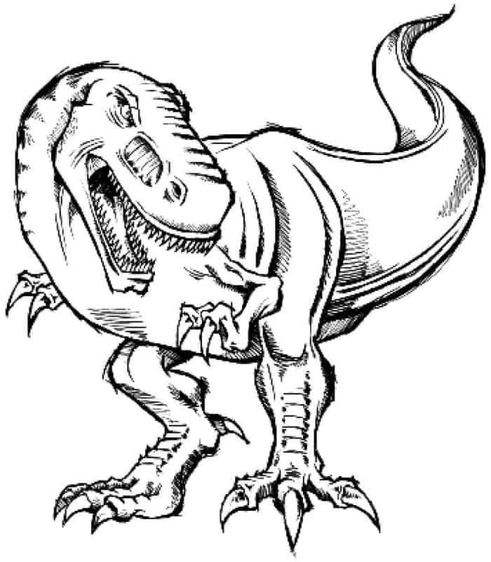 T Rex Coloring Pages Printable