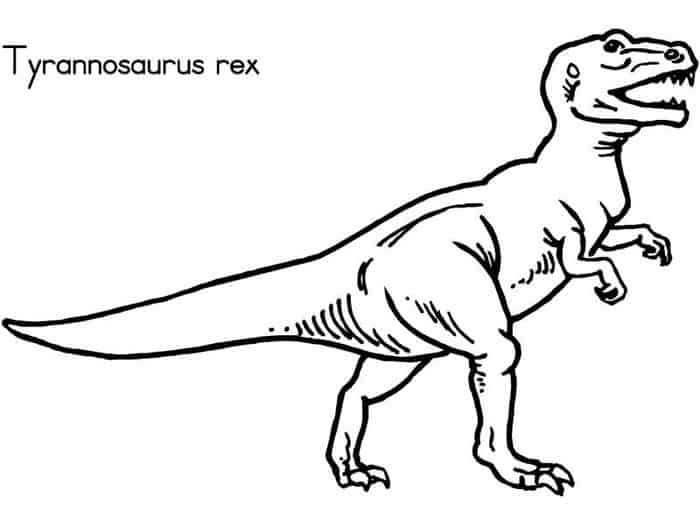 T Rex Dinosaur Coloring Pages
