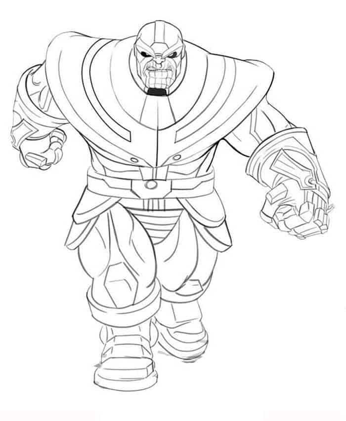Thanos Free Coloring Pages