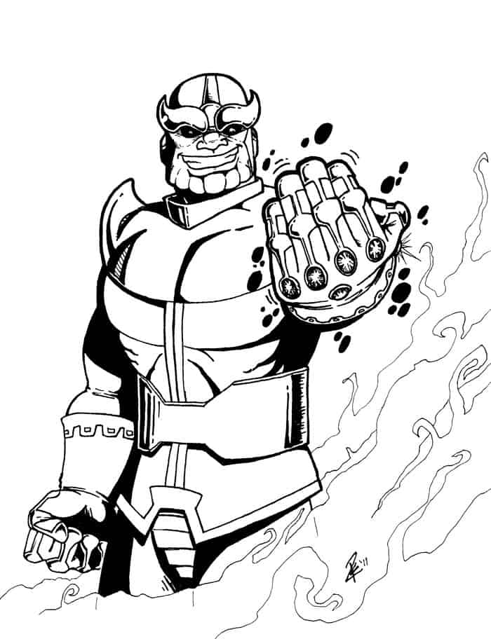 Thanos Infinity War Coloring Pages