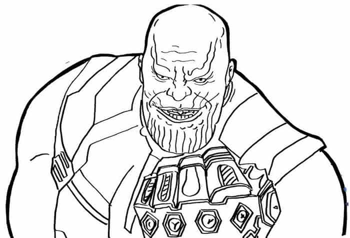 Thanos Marvel Coloring Pages