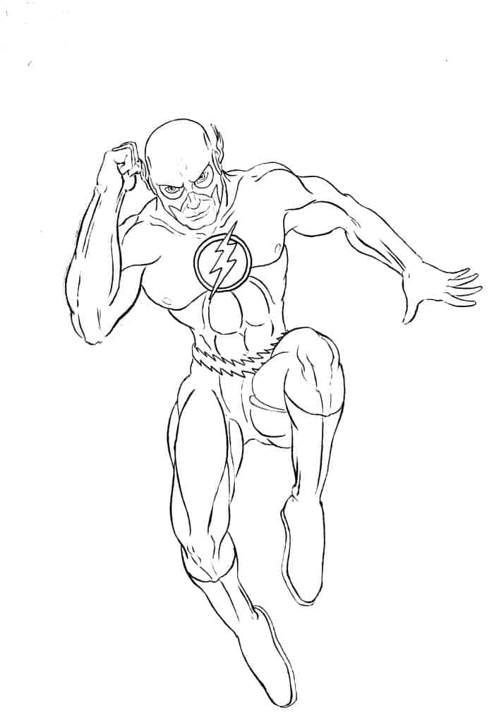 The Flash And Reverse Flash Coloring Pages