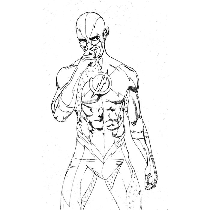The Flash Coloring Pages Barry Allen