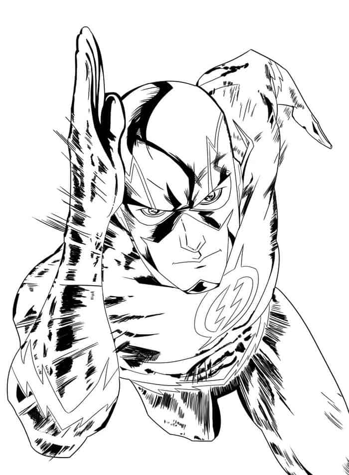 The Flash Coloring Pages Tv Show