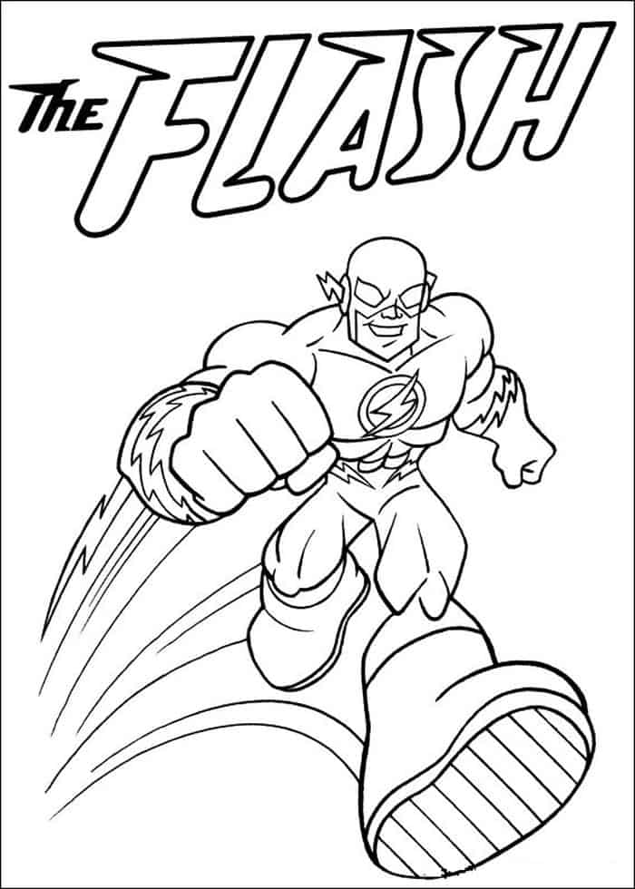 The Flash Coloring Pages Zoom