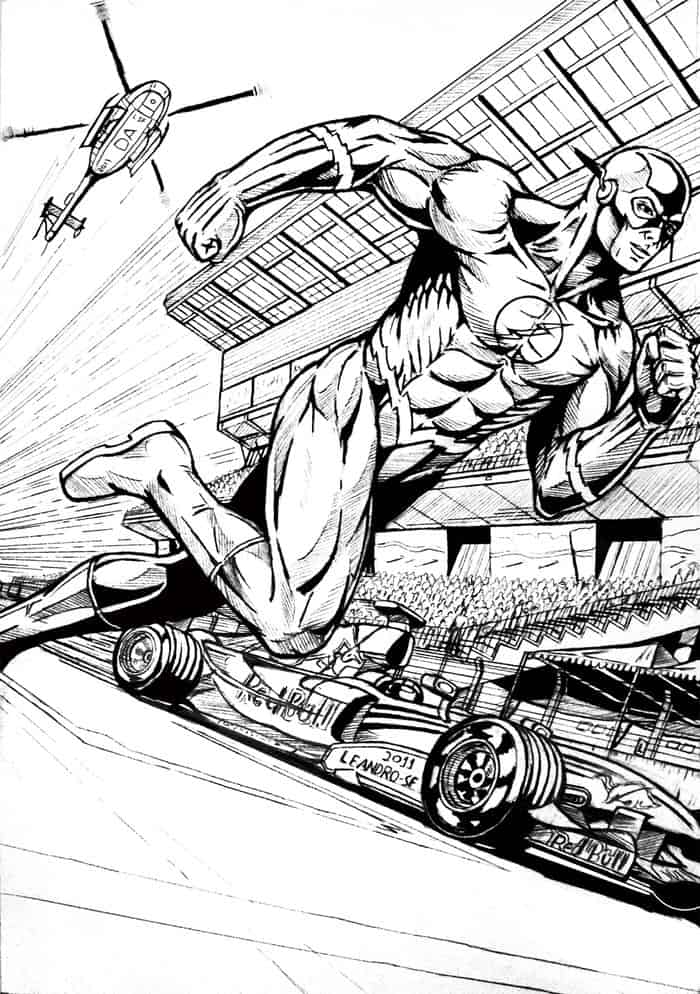 The Flash S Eason 3 Coloring Pages
