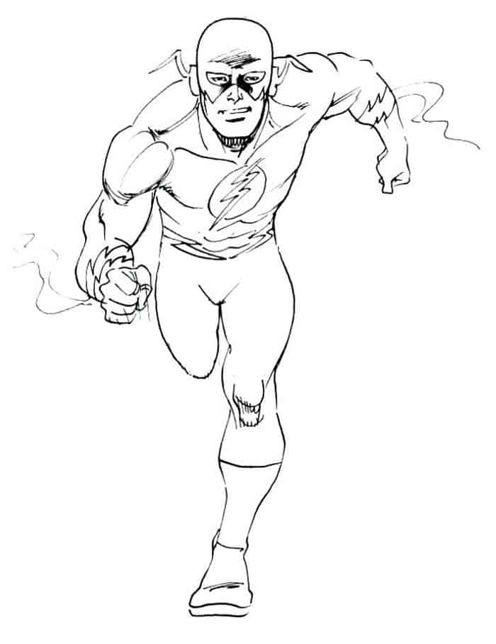 The Real Flash Coloring Pages