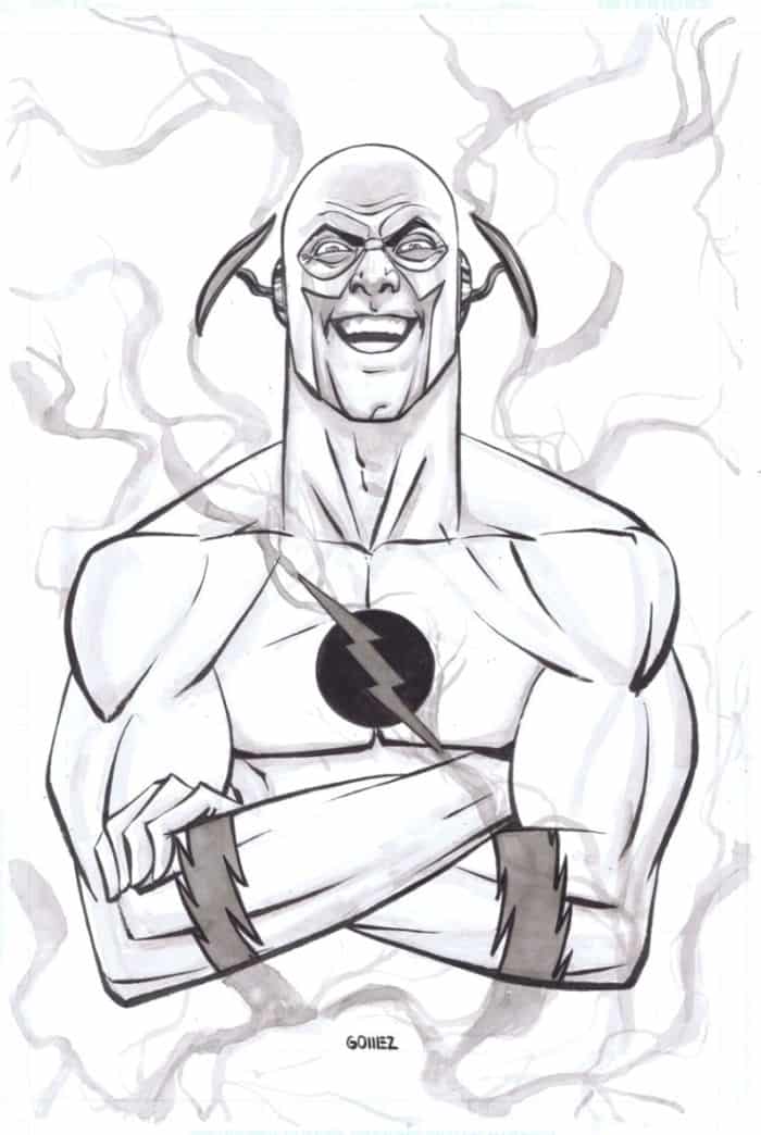 The Reverse Flash Symbol Coloring Pages